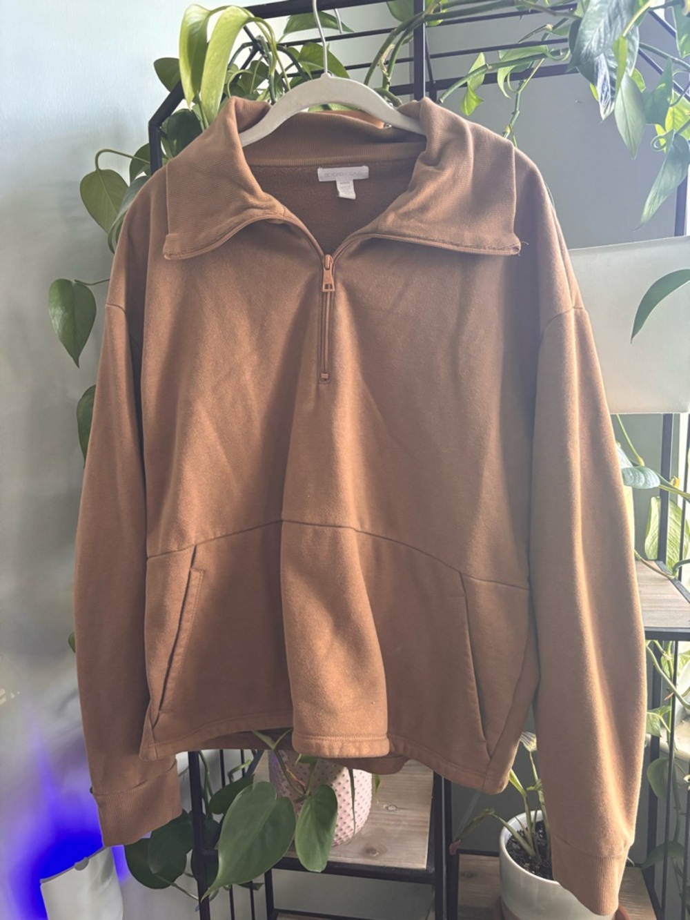 Beyond Yoga quarter-Zip Fleece Pullover Sweatshirt